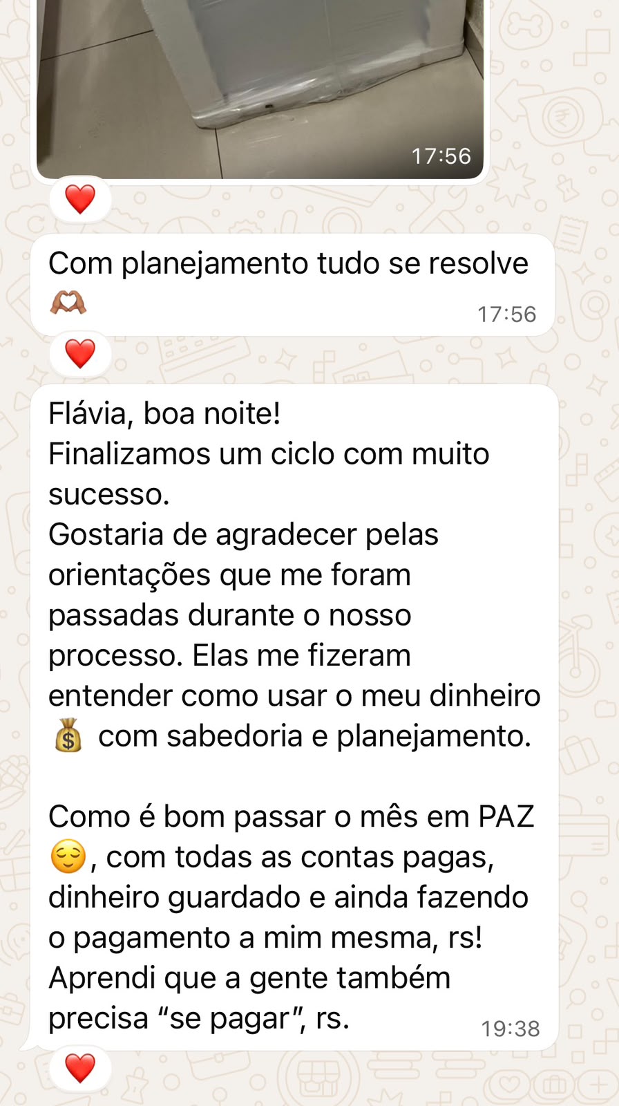 Mensagem de cliente RKS Advisory